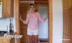 Penelope's 5 Minute 4k Nude Strip Tease & Nude Display