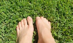 Walking Barefoot on the Grass