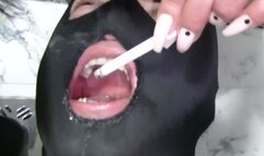 Kennya and Faith - human ashtray and toilet slavery at party