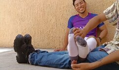 COSQUILLAS A ALEX DESPUES DEL FUTBOL