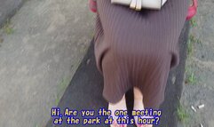 Gonzo with a girl wearing PVC bikini