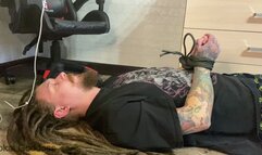 Human footrest and carpet for My divine bare feet