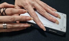 Scratching stuff long natural nails