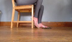 Toe Tapping Clear Shoes on FAKE Worms