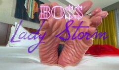 Lady Storm's Dashboard Sock Tease