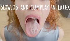 BLOWJOB AND CUMPLAY IN LATEX wmv