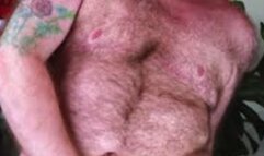 FTM trans man rides a chair harness, makes himself squirt everywhere!