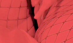 THICK LATINA RIPS FISHNETS AND FUCKS HER WET PUSSY TIL SHE CUMS