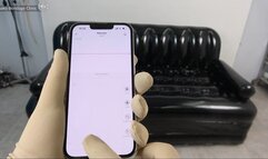 Girl Gets Devoured By Man-Eating PVC Sofa!