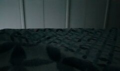 stolen pink furry mule house slippers