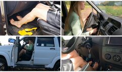 HOT PREMIERE: EMILY CRANKS DIESEL UAZ PATRIOT TILL EMPTY BATTERY