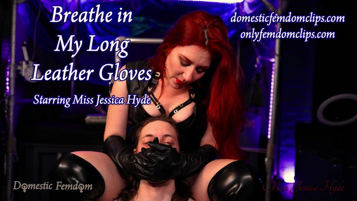 Leather Glove Handsmother - Breathe In My Long Leather Gloves (Wmv)