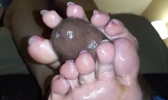 Flip-flops solejob cumblast starring the lady Steph