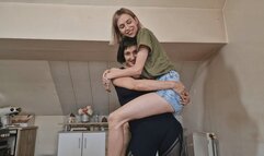 She is so comfortable on my hip