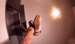 LILLI BAYLE - The pathetic life of my tiny man - Stomping and crushing under shoes, feet and ass - Giantess style