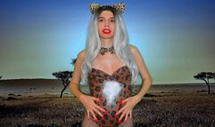 The sexy leopard wants to bite you