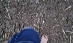 Barefoot Hike With Muddy Soles HD