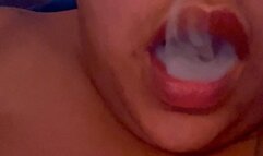 Smoking with my belly out