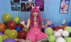 Pinkie Pie Mass Pops Rainbow Balloons