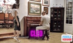 Cleo Domina - Piano lessons - A very demanding Teacher -ROLE PLAY-MOBILE VERSION