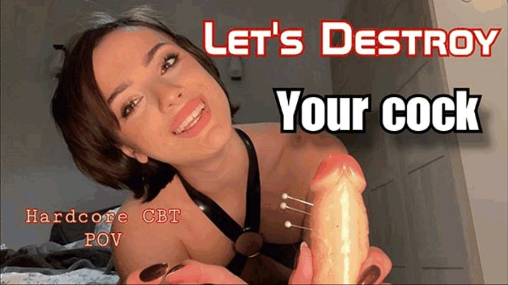 Cbt - Lets Destroy Your Cock - Extreme CBT POV