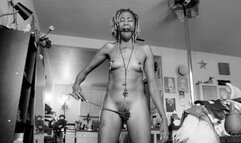 Pussy Cropping with Ballgag and Nipple Clamps