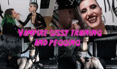 Chastised Sissy Slut Training Makeover Tease and Pegging with Vampire Anura Laas