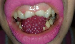 chewing and eating jelly candies