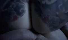 Ballbusting - Balls inside her pussy