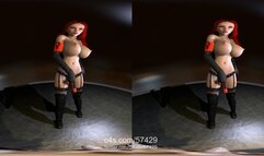 VR180 - Femdom Riding, Slapping, Dildo Gagging POV
