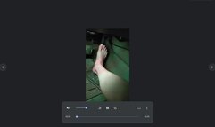 Barefeet Pedal pumping engine revving