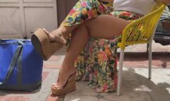 Mia Soles Fantasy Cranking Battle vs the Old Jeep Wagoneer