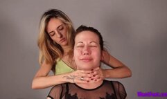 Petite Hands Neck Choking - Throat Fetish - 4K MP4