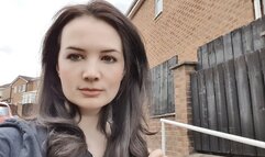 Jogging bottoms in the suburbs wetting peeing