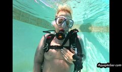 Aquaphilias- Kelli Curtis - My Sexy SCUBA, I try and Seduce my instructor by touching my body for him underwater!