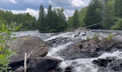 Water side foot worship