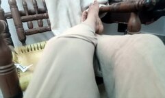 Teasing you with legs and boobs