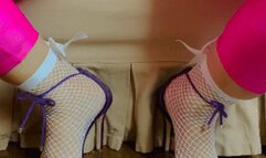 Juliette_RJ JOI on sexy pink neon spandex, lots of sexy moves on black nails - FOR MOBILE DEVICES USERS - JOI - LONG TOENAILS - JOI MOVES - HIGHLY ARCHED FEET- BLACK NAILS - PINK SPANDEX - FISHNETS - FAT PUSSY