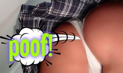 Naughty Academic Upskirt School Girl Farts with Panties