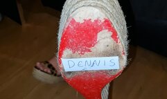 Kat Crushed Candy Canes Under Her Louboutin Wedges