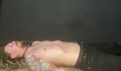 Brutal & sadistic trampling in fishnet stockings and heels