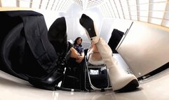 xiao mi and friend Boots laugh at Eddie 360VR