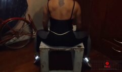 Gaby crushes another washing machine metal Cabinet - REMASTERED