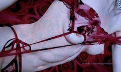 Mesmerizing sweet natural Lucifer's tits