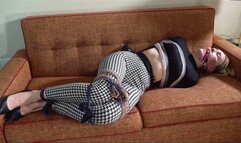 2308JOLENE-Bound and gagged with socks and scarves SML