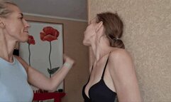 Face slapping and hand fetish HW