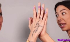 Measure and Compare Hands - 4K MP4