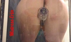 Fucking My Dildo on the Shower Wall with 2 Views