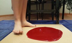 Ling Stuck Barefoot in New Mega Sticky Glue Trap