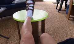 Donna's sweet little foot gets DRILLED!